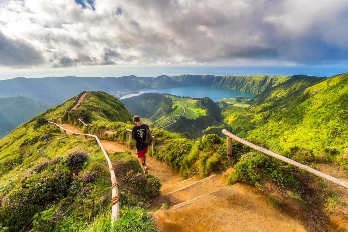 Azores or Madeira Portugal - Atlantic island adventures, volcanic landscapes, hot springs, hiking trails, levada walks, subtropical gardens, dramatic ocean views - Perfect for Island escape team retreats